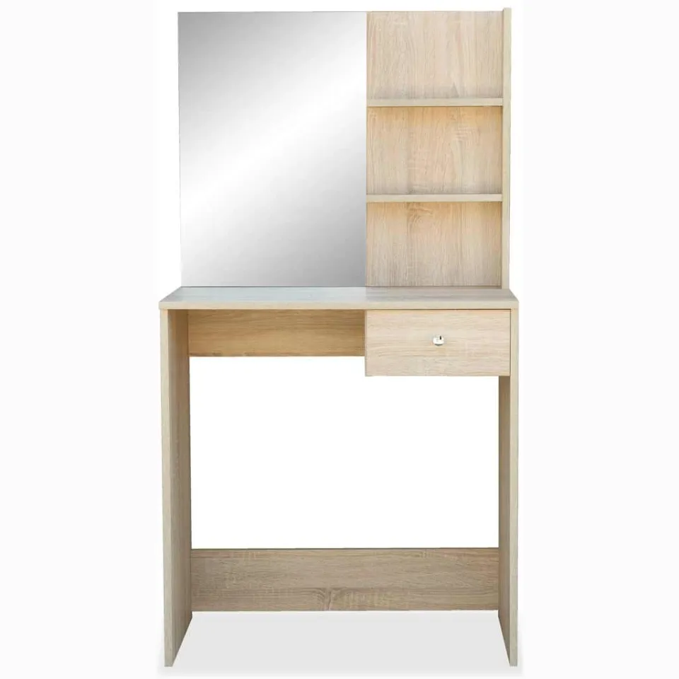 vidaXL Kaptafel 75x40x141 cm bewerkt hout eikenkleurig Bruin
