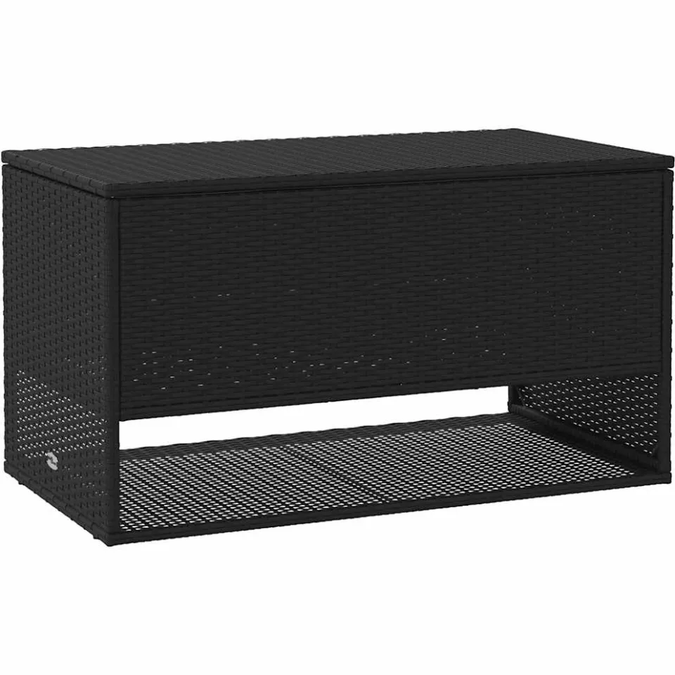 vidaXL Opbergbox voor buiten 100x55x55,5 cm poly rattan zwart, foto 3