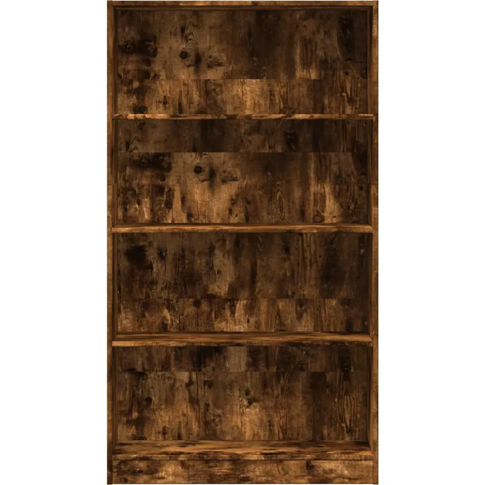 vidaXL Boekenkast 80x24x143 cm bewerkt hout gerookt eikenkleurig, foto 4