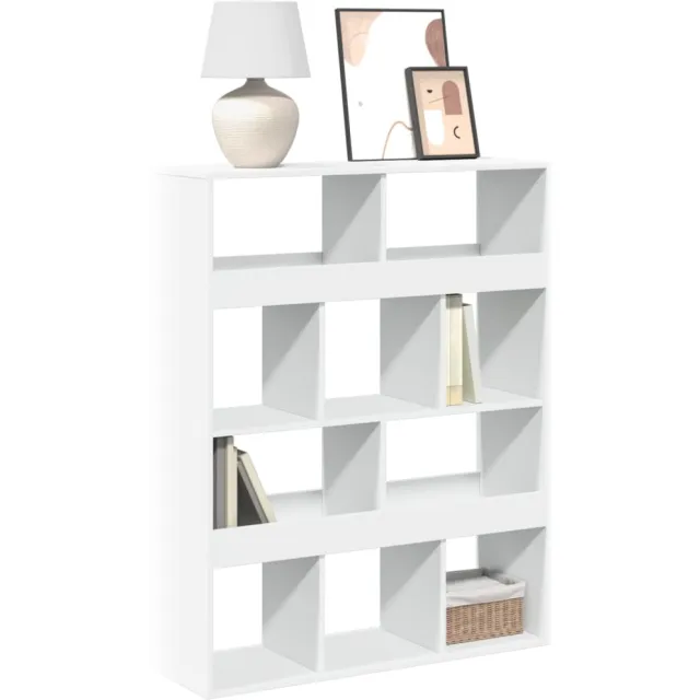 vidaXL Boekenkast 100x33x125,5 cm bewerkt hout wit