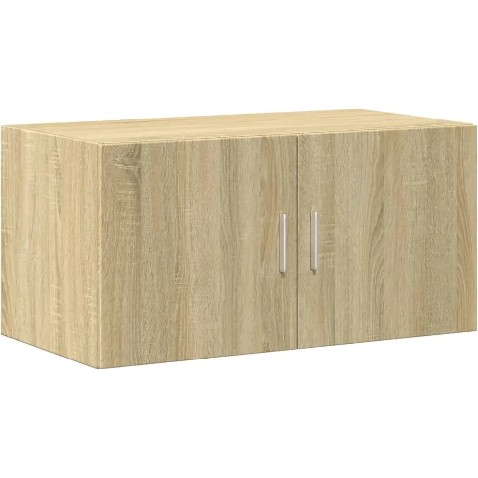 vidaXL Opbergkast 80x42,5x225 cm bewerkt hout sonoma eikenkleurig, foto 3