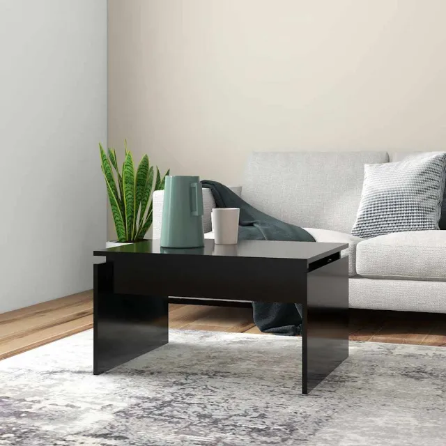 vidaXL Salontafel 68x50x38 cm bewerkt hout zwart, foto 2