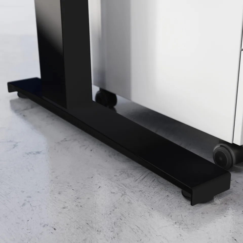 Bureau Ergonoma Lichtgrijs Zwart 160 CM, foto 5