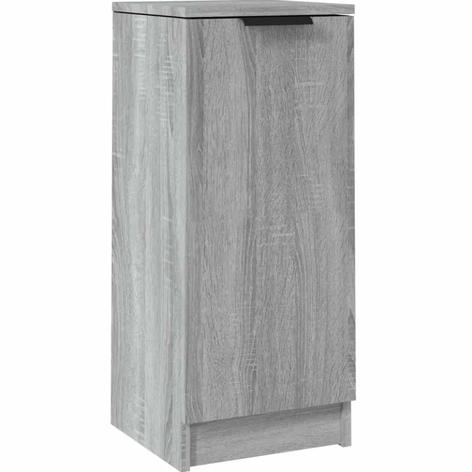 vidaXL Dressoir 30x30x70 cm bewerkt hout grijs sonoma eikenkleurig, foto 3