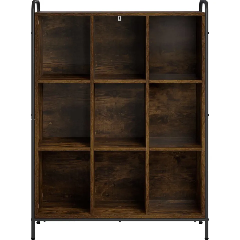 vidaXL Boekenkast 57 x 33 x 111 cm Bewerkt hout Gerookt eiken