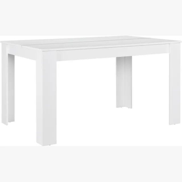 en.casa Eettafel Nora landelijke stijl 140x90x77 cm wit
