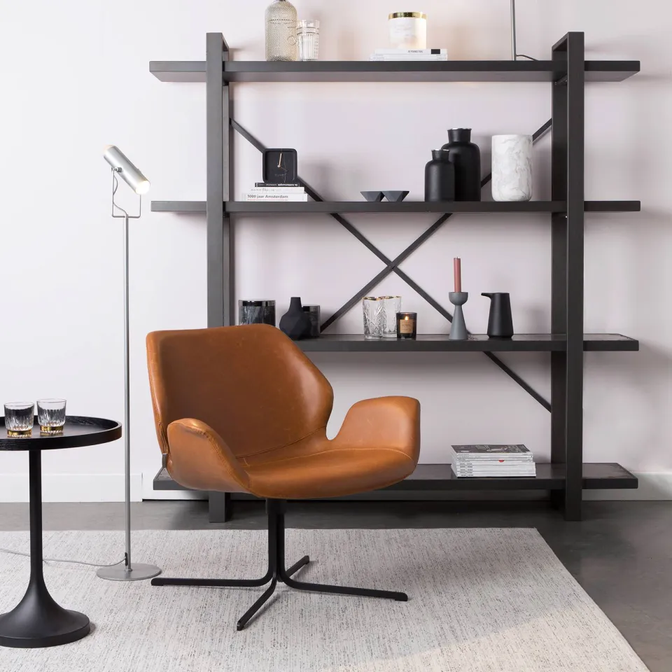 Zuiver fauteuil Nikki bruin, foto 4