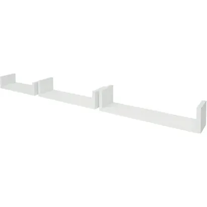Duraline U-wandplank Wit Pvc 42x10x10cm - 3 Stuks
