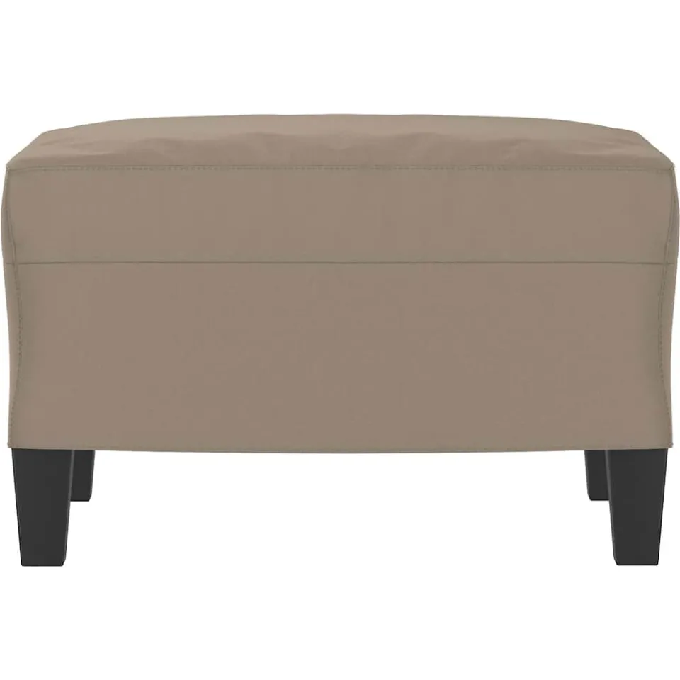 vidaXL Voetenbank 60x50x41 cm microvezelstof taupe