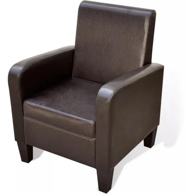 vidaXL Fauteuil - kunstleer - bruin