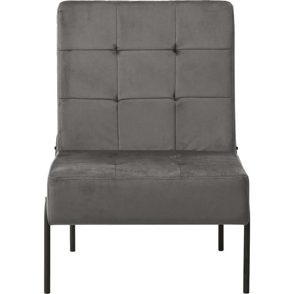 vidaXL Relaxstoel 65x79x87 cm fluweel donkergrijs grijs, foto 2