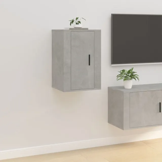 vidaXL Tv-wandmeubels 2 st 40x34,5x60 cm betongrijs grijs, foto 4