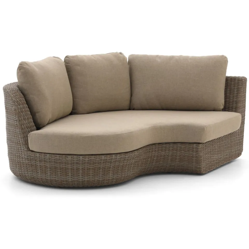Intenso Furniture Intenso Santa Ninfa hoek loungeset 4-delig Taupe