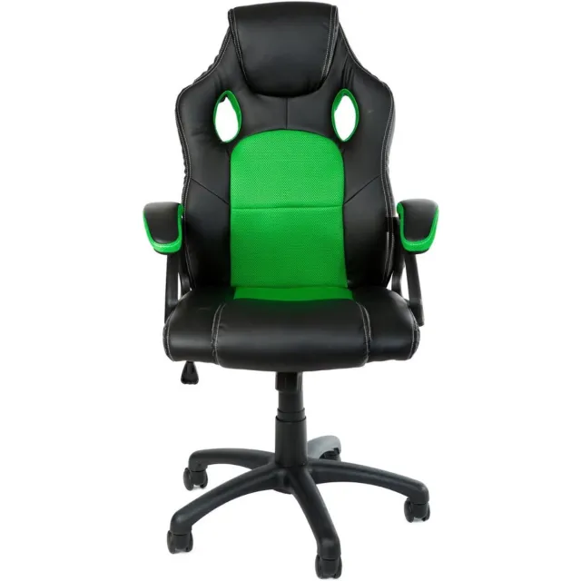 Thuys Ergonomische Bureaustoel – Bureaustoelen – Gaming Stoel – Chair – Groen – Met Zwart Groen met zwart