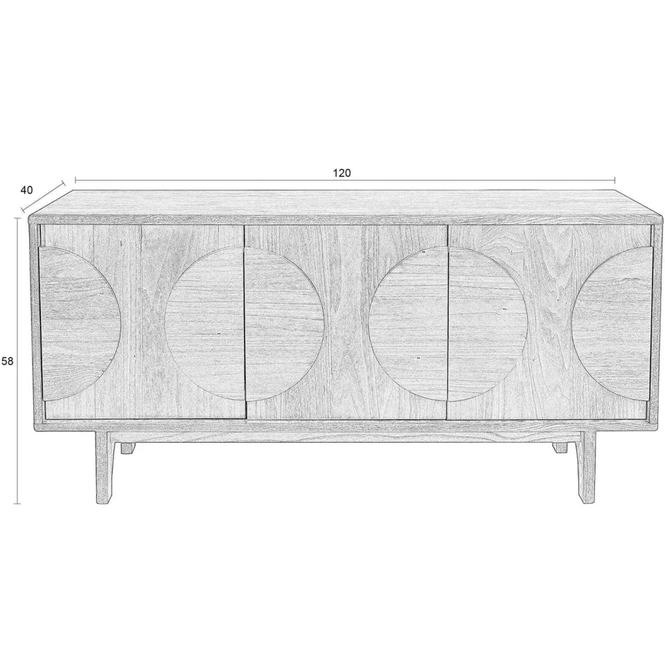 Zuiver Groove dressoir bruin, foto 6