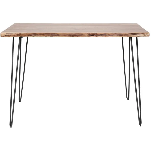 Giga Living Giga Meubel Bartafel Edge - Naturel Hout - 130x70x92cm