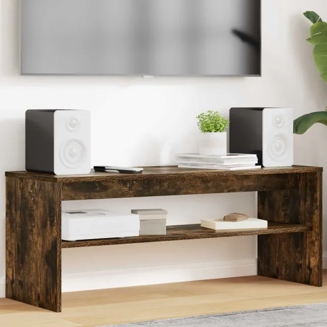 vidaXL TV-kast 100 x 35 x 40 cm Gerookt eiken Bewerkt hout Bruin