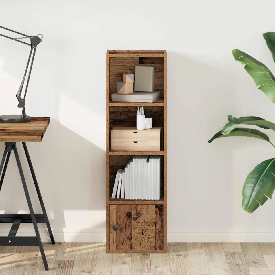 vidaXL Boekenkast 31x24x102 cm bewerkt hout oud houtkleurig bruin, foto 2