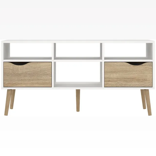 Giga Living Tv-meubel Oslo - Wit/Naturel - 40x120x60cm