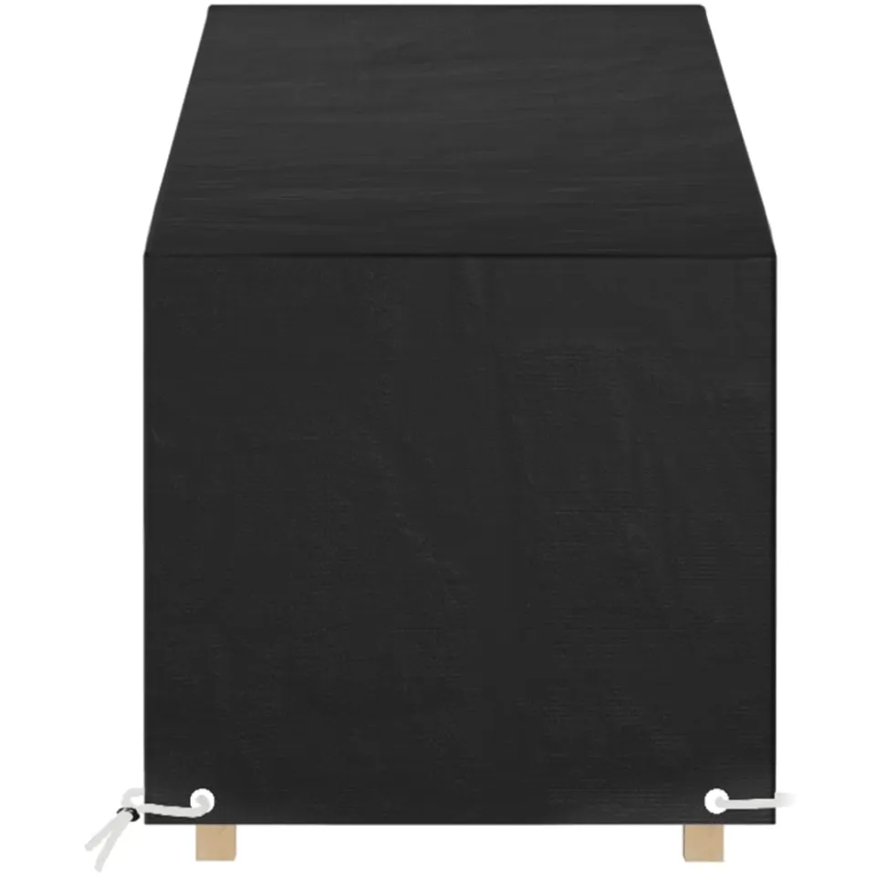 vidaXL Ligbedhoes met 12 oogjes 205x75x40/70 cm polyetheen Zwart