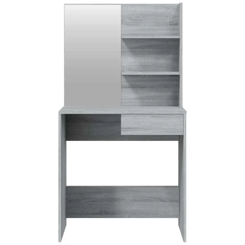 vidaXL Kaptafelset 74,5x40x141 cm grijs sonoma, foto 4