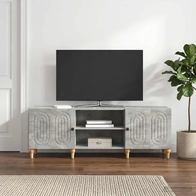 vidaXL TV-kast 150 x 31 x 50 cm Betongrijs Bewerkt hout grijs, foto 2
