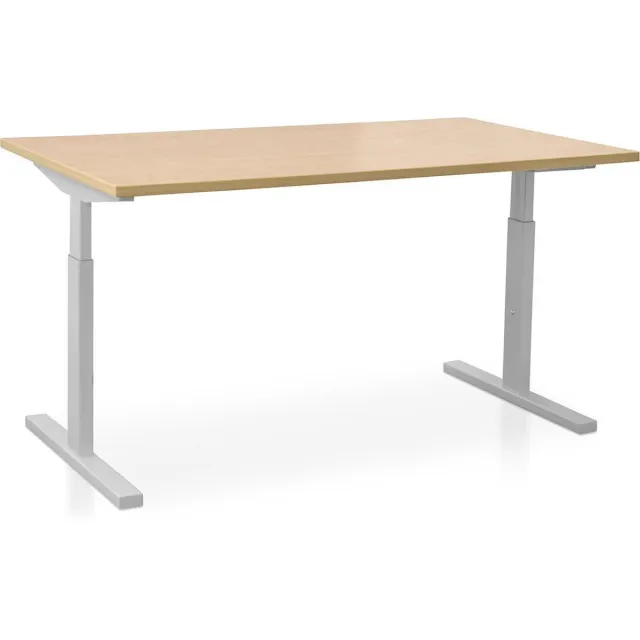 Start Pintado Rechthoek bureau instelbaar | Start Pintado | 120 x 80 cm | Frame wit - blad wild peren Frame wit - wildperen blad