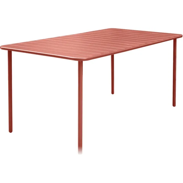 sweeek Tuintafel 6-8 plaatsen metaal - amélia Terracotta