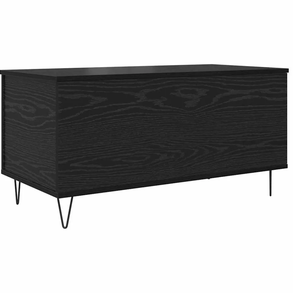 vidaXL Salontafel Zwart eiken 90 x 44.5 x 45 cm Bewerkt hout, foto 3