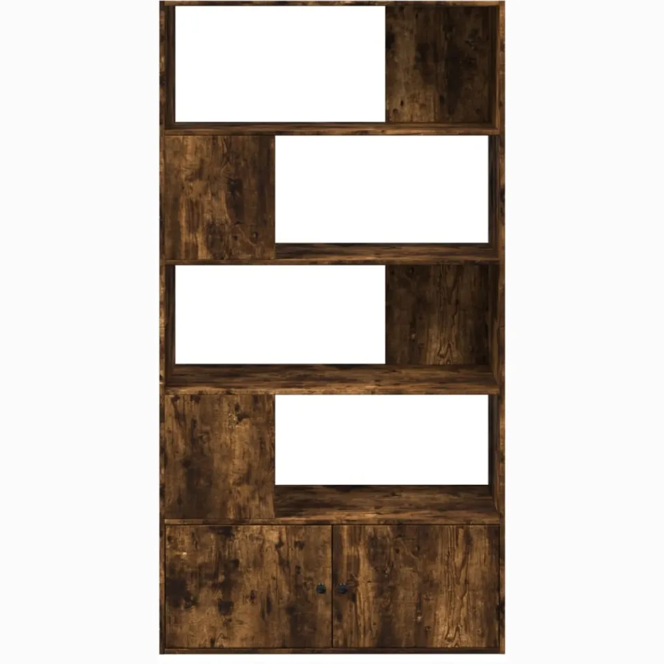 vidaXL Boekenkast 100x36x189 cm bewerkt hout gerookt eikenkleurig