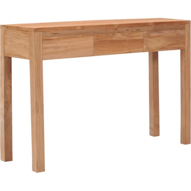 vidaXL Wandtafel - 110x35x75 - cm - massief - teakhout Bruin