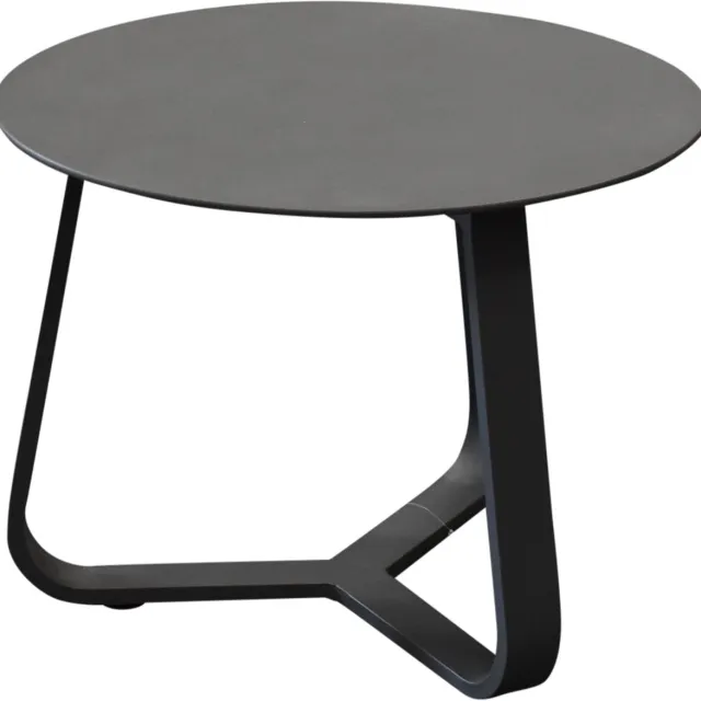 AVH-Collectie Pula lounge tuintafel 45xH35 cm rond antraciet