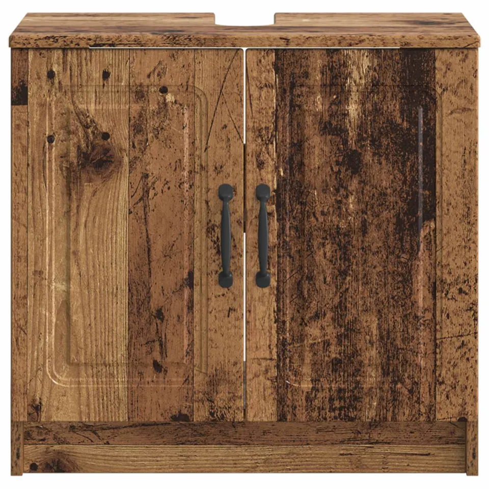 vidaXL Badkamer wastafelkast UTRECHT Oud hout 59,5 x 31,5 x 59 cm bruin, foto 4