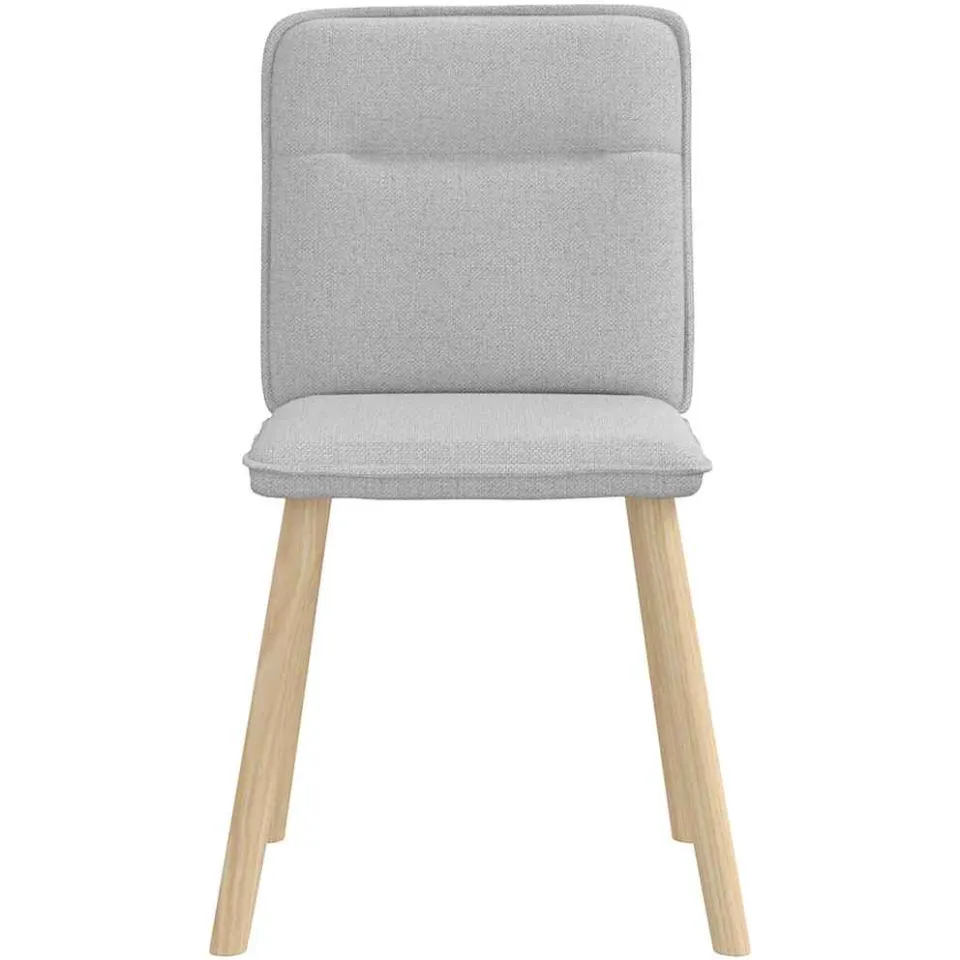 vidaXL Eetkamerstoelen 2 st stof wolk grijs, foto 4