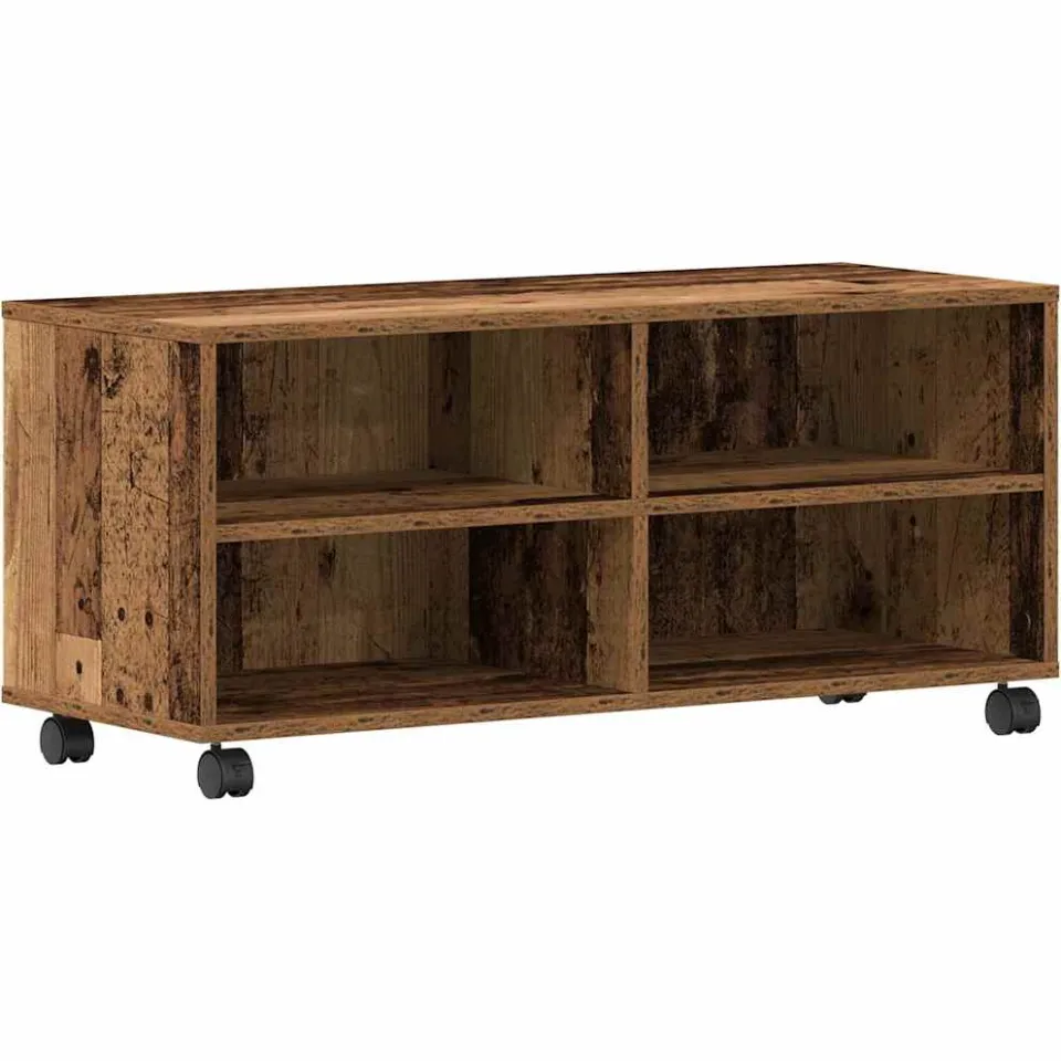 vidaXL TV-kast 90 x 35 x 40,5 cm Bruin Bewerkt hout, foto 3