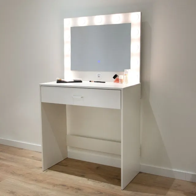 Milton & Oldbrook Kaptafel met LED-verlichting Boden Wit