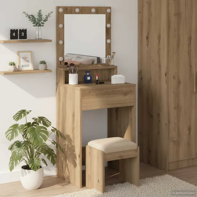 vidaXL Plafondtafel Artisan Eiken 50 x 41 x 135 cm Bewerkt hout, foto 2