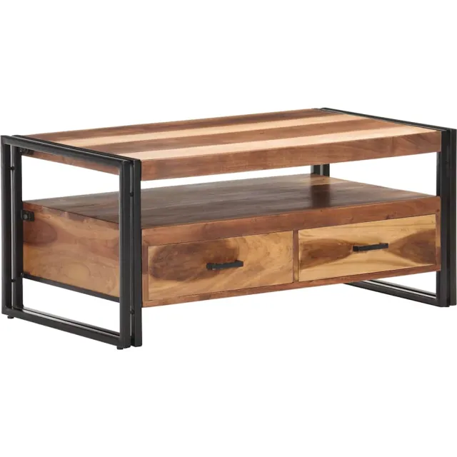vidaXL Salontafel 100x55x45 cm massief acaciahout Bruin