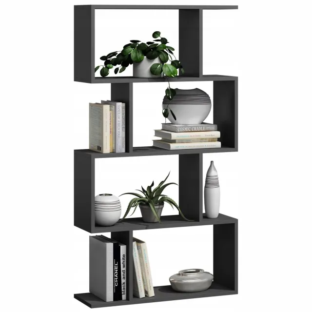 Per La Vita Bask 4 - Boekenkast - Zwart - Staand