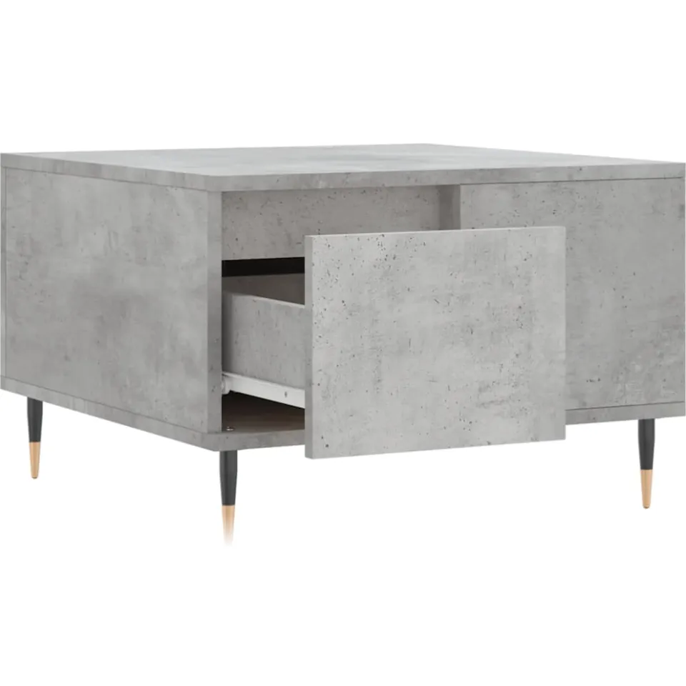 vidaXL Salontafel 55x55x36,5 cm bewerkt hout betongrijs grijs, foto 4