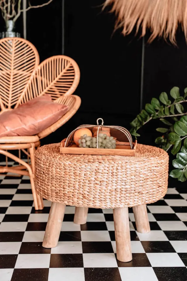 Monnarita GIGI Serie - Salontafel - Hiacint Water - Handgemaakt - Multifunctioneel Natuurlijk