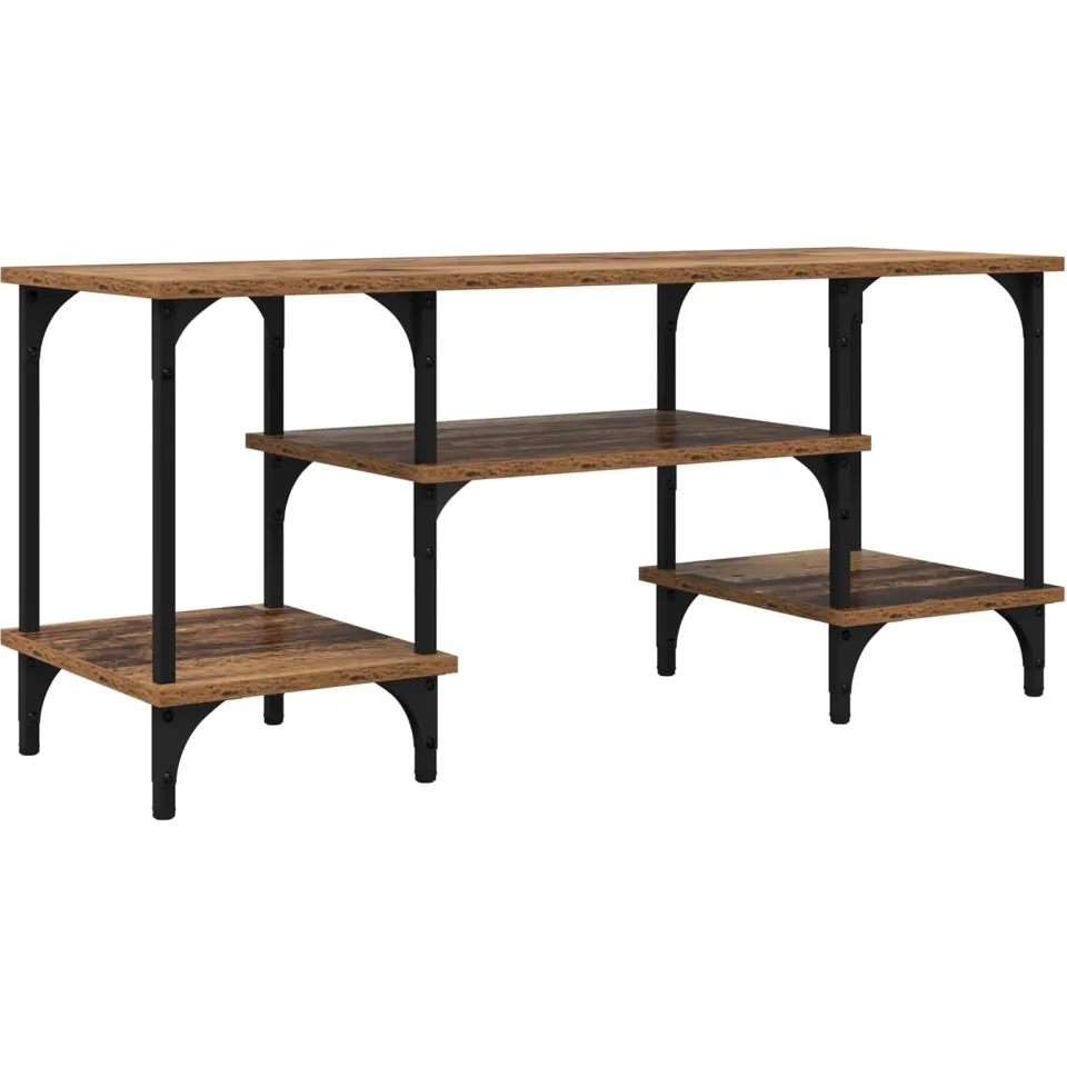 vidaXL TV-kast Oud Hout 102 x 35 x 45,5 cm Gemonteerd hout en ijzer bruin, foto 3