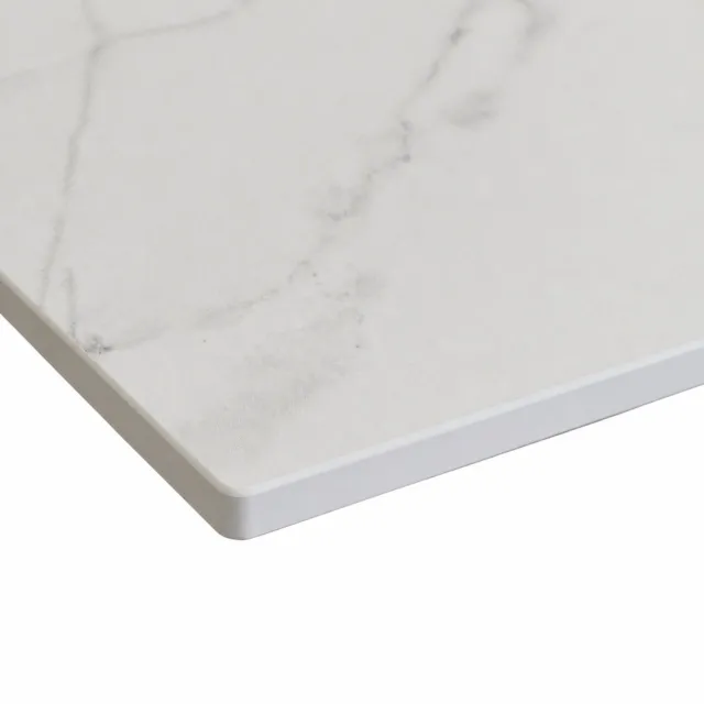 KOLM Restauranttafel - Calacatta Olympus - HPL-blad 12 mm - 65 x 65 cm