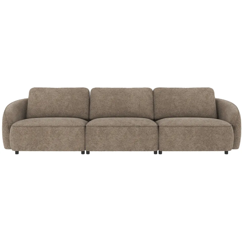 Rowico Home Norris gestoffeerde 4 zitsbank bruin - 319 cm, foto 2