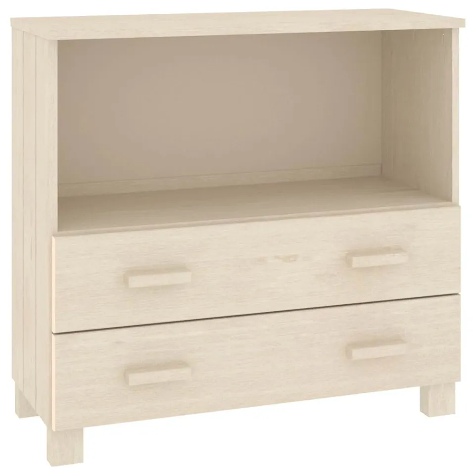 vidaXL Dressoir HAMAR 85x35x80 cm massief grenenhout honingbruin bruin