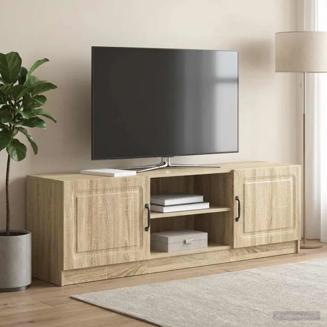 vidaXL TV-kast Sonoma Eiken 150 x 31 x 47 cm Bewerkt hout, foto 2
