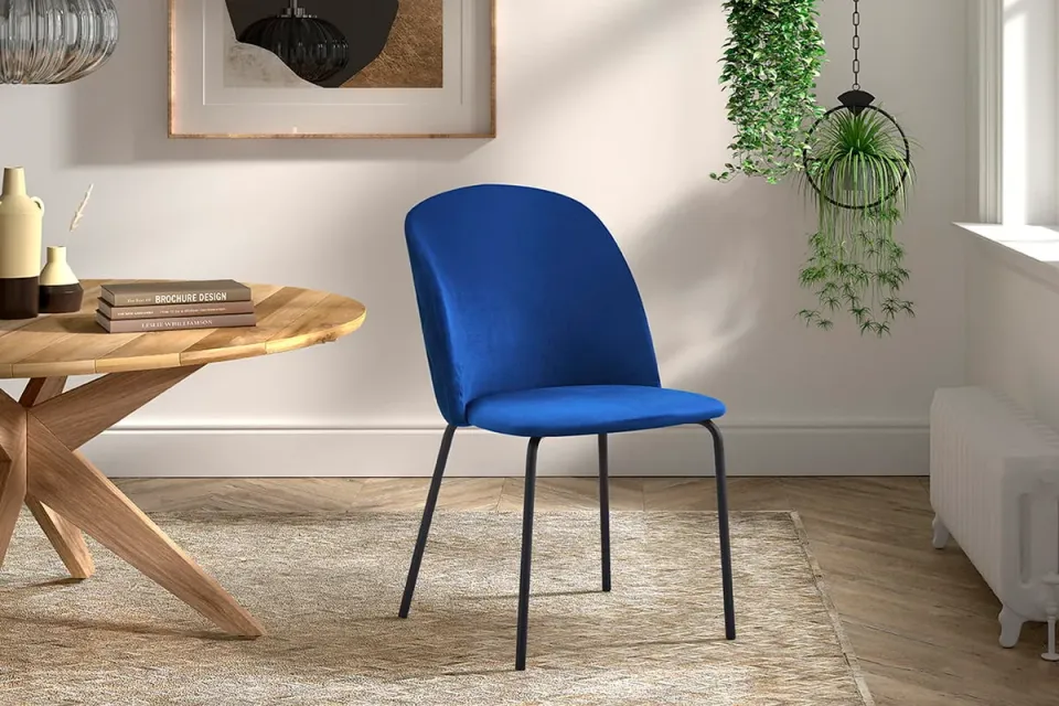 eetkamerstoel Elvira blauw, foto 5