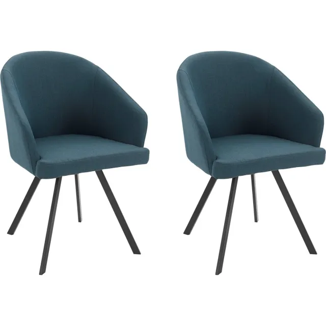 Notio Living Barry-Stoel - 2 Pack - Blauw