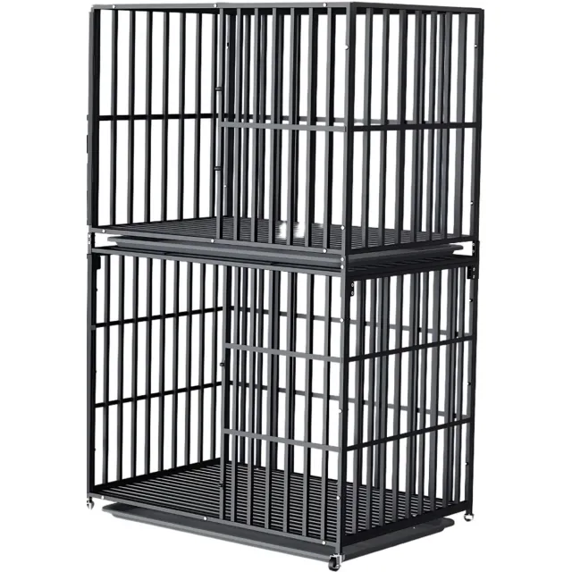 Saphly Bijzettafel 145 cm - Metalen, Hondenkennel en Meubelbench Bijzettafel - Voor Eetkamer, Woonkamer en Kantoor Black