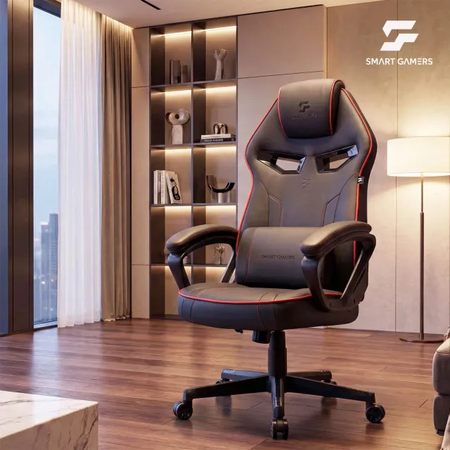 Sofotel Furon - Gamingstoel - Ergonomisch - Lendensteun - Modern Design Zwart;Rood
